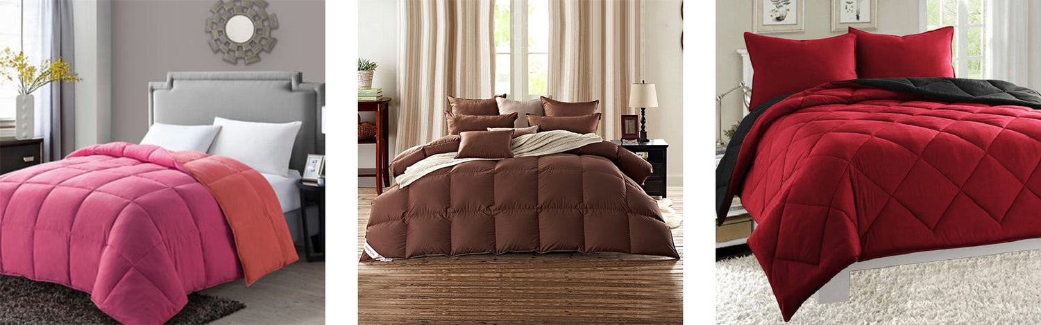 Colored Goose Down Comforter Not Just White and Black